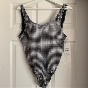 Gingham One-Piece Swimwear